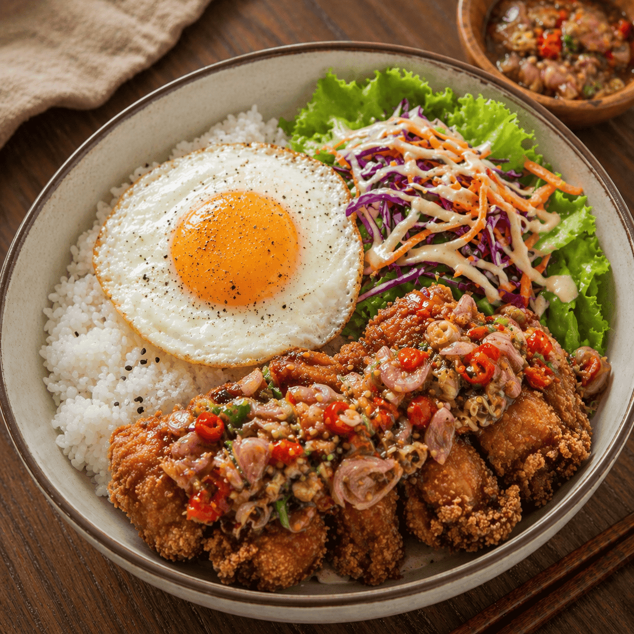 Chicken Rice Bowl Sambal Matah Rice Bowl Boss